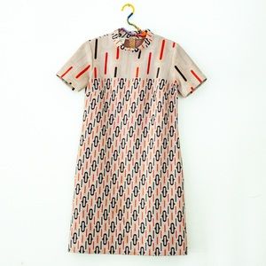 Vintage 1960s mod patterned dress